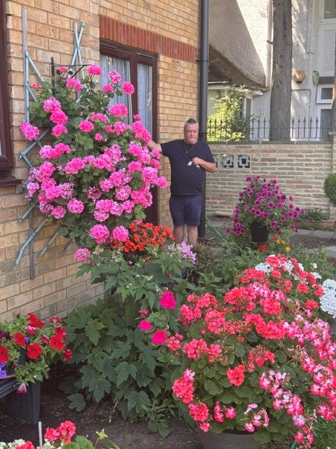 Flowers outside Innisfree House
